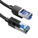 Cable Ethernet Cat8 CLASS F/FTP Redondo con Malla de Nylon 2 Metros (6.56 Pies)