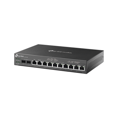 Router Omada VPN / SDN Multi-WAN 1G / Switch con PoE y Controlador  / 2 puerto WAN/LAN SFP 1G / 1 Puerto RJ45 WAN / 1 Puerto WAN/LAN RJ45 / 8 Puertos PoE+ LAN RJ45 /  24,980 Sesiones Concurrentes
