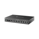 Router Omada VPN / SDN Multi-WAN 1G / Switch con PoE y Controlador  / 2 puerto WAN/LAN SFP 1G / 1 Puerto RJ45 WAN / 1 Puerto WAN/LAN RJ45 / 8 Puertos PoE+ LAN RJ45 /  24,980 Sesiones Concurrentes