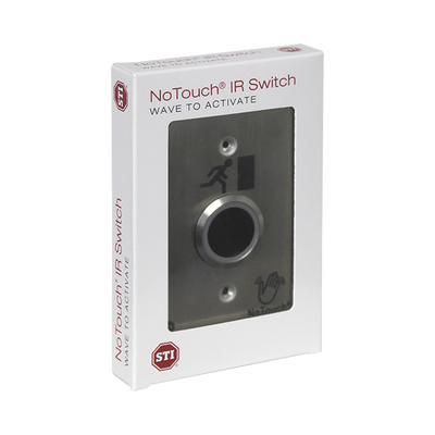 Interruptor IR NoTouch® de Acero Inoxidable, De un solo grupo, Símbolo de puerta