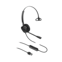 Diadema monoaural con tecnología antishock para teléfonos IP FANVIL con interfaz USB con micrófono de cancelación de ruido, larga durabilidad