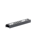 Organizador de Cables Horizontal de 1U para Rack de 19", Fabricado en Polímero Resistente a Deformaciones y Rayones