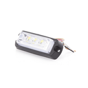 Luz Auxiliar Ultra Brillante de 8 LED, color Ámbar / Claro , con mica transparente.