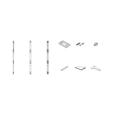 KIT 5 X 2 DE MONTAJE P/PANELES LED USO EN INTERIOR COMPATIBLE CON LINEAS IER/IFR