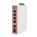 Switch Industrial / 4 Puertos 10/100 Mbps con PoE 802.3af/at / 2 Puertos Uplink Gigabit (1 Rj45 - 1 SFP) / PoE Hasta 250 m
