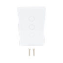 (ZWAVE) Interruptor On/Off panel táctil touch inalámbrico Zwave Plus 3 botones. Compatible con Hubitat HC8, Álula  M2M, otro