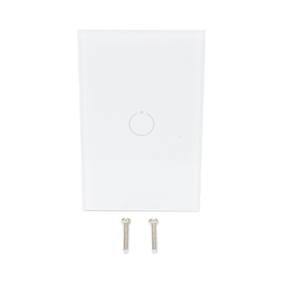 (ZWAVE) Interruptor On/Off panel táctil touch inalámbrico Zwave Plus 1 boton. Compatible con Hubitat HC8, Álula  M2M, otro