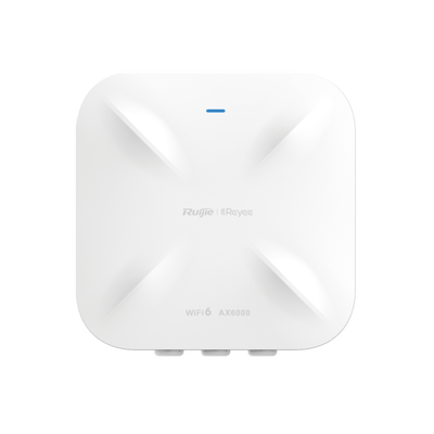 Punto de Acceso Mesh Wi-Fi 6 Industrial para Exterior Sectorial 60°, hasta 5.95 Gbps, MU-MIMO 4x4, Filtros Anti Interferencia y Auto Optimización con IA, puerto eth 2.5G y SFP