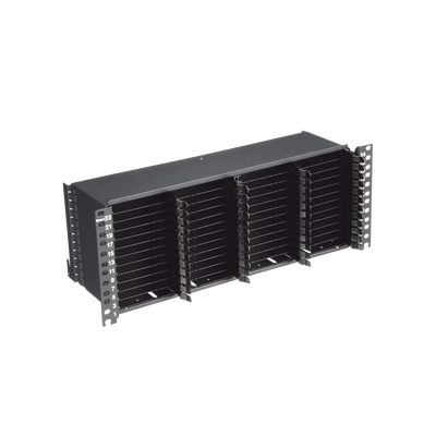 Panel de Distribución de Fibra Óptica, Acepta 12 Cassettes HD Flex y 144 Fibras por UR, 4 UR