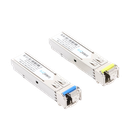 Transceptores Ópticos Industriales Bidireccionales SFP (Mini-Gbic) / Monomodo 1310 & 1550 nm / 1.25 Gbps / 1000BASE-BX / Conector LC/UPC Simplex / DDM / Hasta 10 km / 2 Piezas