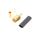 Conector SMA Macho de Anillo Plegable para Cables RG-174/U, 8216, Oro/ Oro/ Teflón.