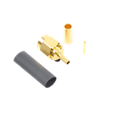 Conector SMA Macho de Anillo Plegable para Cables RG-174/U, 8216, Oro/ Oro/ Teflón.