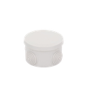 Caja Derivación-Conexión de Plástico Circular con 4 Glándulas de Goma (70 diámetro X 48 alto mm). Para Instalaciones Comerciales,  Residenciales e Industriales. Cerrado a Presión.