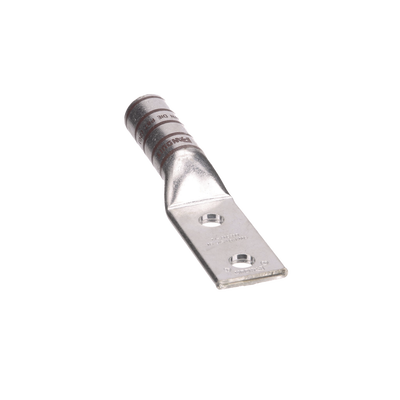 Zapata de compresión LCC500-12-6 para cal. 500 Kcmil, Doble barreno para tornillo prisionero de 1/2, Espaciado de orificios 44.5mm, 1 Pz