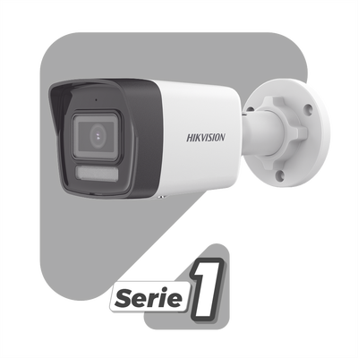 Bala IP 2 Megapixel / Lente 2.8 mm / Dual Light (30 mts IR + 30 mts Luz Blanca)  / ACUSENSE Lite / Exterior IP67 / H.265+ / PoE