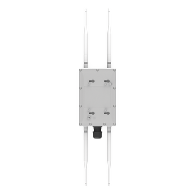 Punto de Acceso Súper WiFi 6 y PTMP para Exterior, Hasta 250 m de Cobertura, Doble Banda Simultanea, 574 Mbps en 2.4 GHz y 1.2 Gbps en 5GHz, 256 Usuarios Concurrentes  por Banda,  Administración en Nube Gratis con INSIGHTS