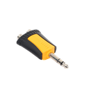 Conector Estéreo |  1/4in - 2 x RCA hembra | Adaptador de Carcasa de Plastico |
