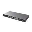 Switch Capa 3 Administrable / 24 puertos 10/100/1000 Mbps + 4 Puertos SFP+ de 10 Gigabits / Compatible con GWN Cloud.
