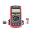 KIT Multímetro Digital DT9205A 600 Vcc /  Vca  CATII,  con Pantalla LCD. Incluye Batería ER-9V de 9V