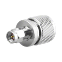 Adaptador en Línea, de Conector SMA Macho a UHF Macho (PL-259), Níquel/ Oro/ Teflón.