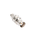 Adaptador en Línea de Conector SMA Macho a BNC Hembra, Níquel/ Oro/ Teflón.