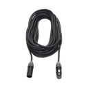 Cable XLR | 3 polos | Conector Hembra-Macho | Serie M | Carcasa Negra | Contactos Dorados | Ideal para Microfonía | Longitud 5m