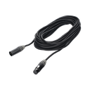 Cable XLR | 3 polos | Conector Hembra-Macho | Serie M | Carcasa Negra | Contactos Dorados | Ideal para Microfonía | Longitud 5m