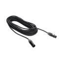 Cable XLR | 3 polos | Conector Hembra-Macho | Serie M | Carcasa Negra | Contactos Dorados | Ideal para Microfonía | Longitud 5m