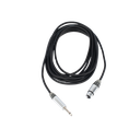 Cable de Audio | XLR 3 Polos Hembra a Plug 1/4 in mono | Conector Seetronic Serie M SCMF3 - MP2X | Longitud 3m