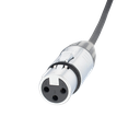 Cable de Audio | XLR 3 Polos Hembra a Plug 1/4 in mono | Conector Seetronic Serie M SCMF3 - MP2X | Longitud 3m