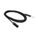 Cable de Audio | XLR 3 Polos Macho a Plug 1/4 in mono | Conector Seetronic Serie M SCMF3 - MP2X | Longitud 3m