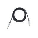 Cable de Audio | Plug 1/4 in a Plug 1/4 in Mono | Carcasa Cromada | Conectores Seetronic | Ideal para Instrumentos | Longitud 3m