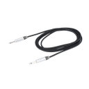 Cable de Audio | Plug 1/4 in a Plug 1/4 in Mono | Carcasa Cromada | Conectores Seetronic | Ideal para Instrumentos | Longitud 3m