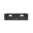 Fuente de poder 13.8Vcc, 50A, lineal regulada con circuito cargador de baterías, medidores, para instalación en rack