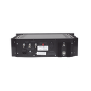 Fuente de poder 13.8Vcc, 50A, lineal regulada con circuito cargador de baterías, medidores, para instalación en rack