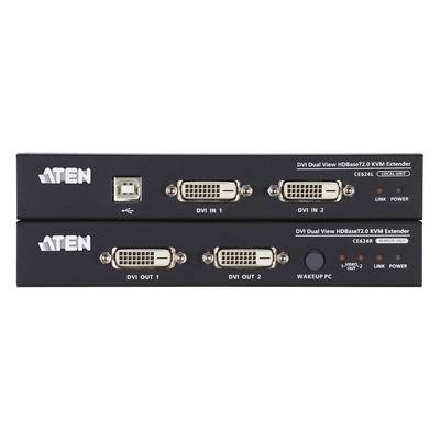 Extensor KVM | HDBaseT™ | 2.0 DVI dual display USB |  1920 x 1200 a 100m