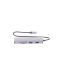 Hub (Adaptador) USB - C / 8 en 1 / 1 Salida HDMI (4K) / 1 Salida USB 2.0 / 3 Salidas USB 3.0 / 1 Salida SD (Memoria SD) / 1 Salida TF (Micro SD) / 1 Entrada USB - C (Carga Rapida / 100 Watts)