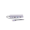 Hub (Adaptador) USB - C / 8 en 1 / 1 Salida HDMI (4K) / 1 Salida USB 2.0 / 3 Salidas USB 3.0 / 1 Salida SD (Memoria SD) / 1 Salida TF (Micro SD) / 1 Entrada USB - C (Carga Rapida / 100 Watts)