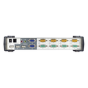 Conmutador KVMP | Doble pantalla | audio | 4 puertos USB VGA |