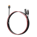 Cable 2.5 m, Negro, Calibre 12 AWG con Terminales MC4 Macho y Hebra para Terminal XT60