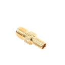 Conector SMA hembra inverso de anillo plegable para cable RG-58/U, Oro/ Oro Teflón.