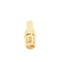 Conector SMA hembra inverso de anillo plegable para cable RG-58/U, Oro/ Oro Teflón.