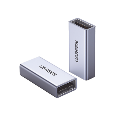 Adaptador USB-A Hembra a USB-A Hembra / USB 3.0 / Velocidades de Transferencia de Datos de Hasta 5 Gbps / Carcasa de Aluminio / Compacto y Portátil / Plug & Play / Compatible con Versiones Anteriores de USB