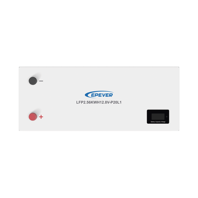 Batería de litio LiFeO4 12.8Vcc, 200Ah, 2.56Kwh, Pantalla LCD para Monitoreo Local, Carcasa Metálica