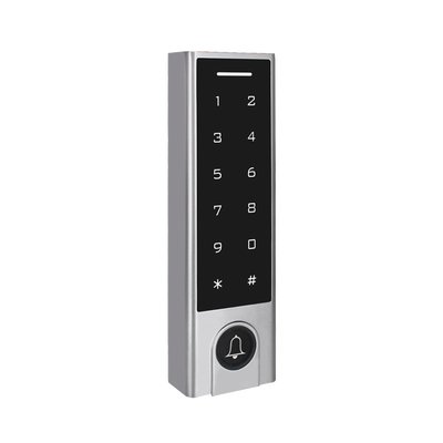 Mini Controlador de Acceso con Teclado Inalámbrico / Cuenta con Botón de Salida Inalámbrico / Soporta Tarjeta y Contraseña / Cuenta con Botón de Timbre