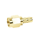 Conector SMA Macho de Anillo Plegable para Cable RG-58/U, Oro/Oro/Teflón.