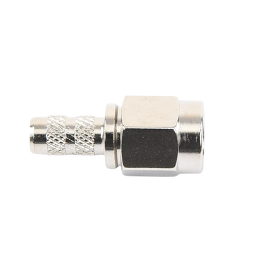 Conector SMA Macho de anillo plegable para cable RG-58/U, Niquel / Oro / Teflón.