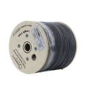 Carrete de 2 km de Fibra Óptica Drop Plana, Interior/Exterior G.657A2 Monomodo de 2 Hilos (Bifibra), Dieléctrica, Forro Negro, (No Soporta Conectores Mecánicos)