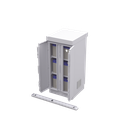 Gabinete de Seguridad de Lámina Galvanizada  para Almacenamiento de Baterías (Hasta 6 baterías PL110D12).