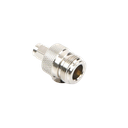 Adaptador en Linea de Conector SMA Macho a N Hembra, Niquel/ Oro/ Teflón.